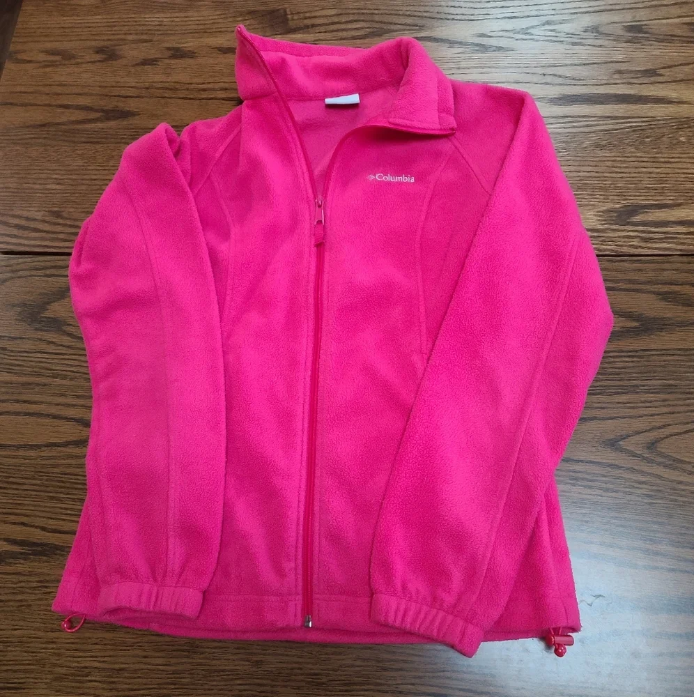 Columbia Women's Pink Zip-Up Fleece Jacket Size S - Picture 7 of 7